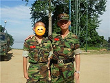 군대에..