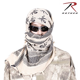로스코(Rothco) 로스코 스컬 쉐마그 택티컬 데져트 스카프 (탄/블랙)