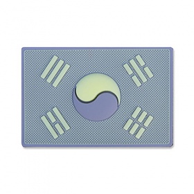 아이언로미오(IronRomeo) 아이언 로미오 태극기 빅 PVC 야광 패치 (그레이)