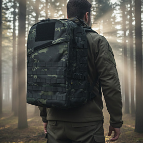 파이커택티컬(FIKER TACTICAL) 파이커택티컬 Ver.3 4일용 전술배낭 (멀티카모 블랙)